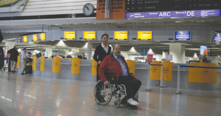 UFIS-AS also premiered its persons with reduced mobility (PRM) solution in 2008. A special version of the UFIS Resource Manager is now available, designed to help airports meet the requirements within the European Union to provide services to PRMs. Task allocation to the people providing the service is carried out using PDAs and WLAN access.