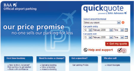 Chauntry’s Parkspace reservation system is used to book spaces at virtually all airport car parks in the UK, including BAA’s seven UK airports.
