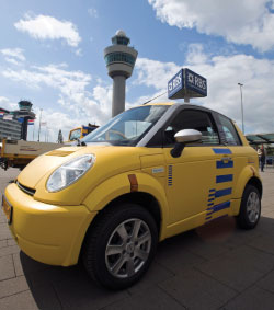 Amsterdam Airport Schiphol recently purchased an electric car, which is being used as transport for staff. Employees at the airport have the chance to test drive the ‘Th!nk City’ car for the next 12 months. More ‘Th!nk City’ vehicles will be ordered if the pilot scheme is a success.