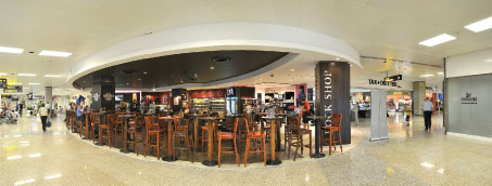 Airside F&B space has increased from 745sqm to 1,361sqm and a new food court has been opened landside to cater for the diverse palette.