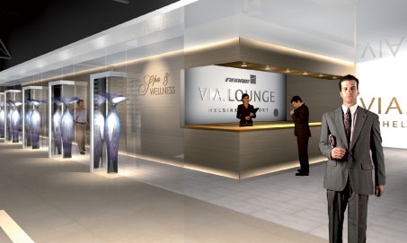 The opening of the ‘via Helsinki Spa and Wellness Centre’ in December will mark the final phase opening of the long-haul area in Helsinki’s Terminal 2 extension.