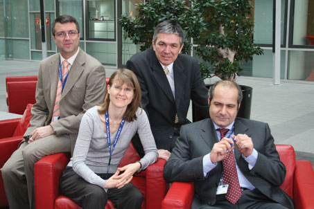 The team of R.5.2, airport section inside the Rulemaking Directorate of Easa: Velissarios Eleftheriou, sarah Poralla, Predrag sekulic and Emmanouil Vardakis.