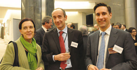Ines Alaya Sender MEP, Jean-Eric Paquet, Acting Director of TEN-T & Smart Transport, European Commission and Morgan Foulkes, Director of Policy, ACI EUROPE.