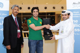 Abu Dhabi International Airport handled one million passengers in a calendar month for the first time in July. The one millionth passenger, Mr Mohamed Salem Al Khatri, was presented with a commemorative gift from ADAC and a voucher to enjoy the airport's unique Shop-Dine-Unwind retail experience.