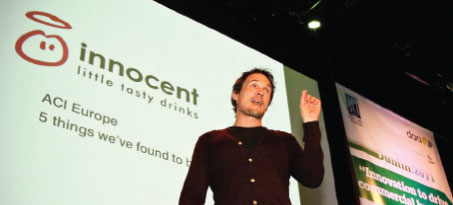 Richard Reed, co-founder of Innocent, the British fruit drink and ‘smoothie’ maker, gave a truly inspirational keynote address, with a perspective from outside the industry.