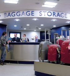 EBC offers a portfolio of over 20 services, including Left Baggage Storage, Domestic Baggage Delivery and Lost and Found services, as well as Baggage Shipping, Security Bag Wrap and Travel Goods and Accessory Retail.