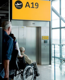 A photograph to illustrate passengers with reduced mobility.