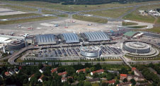 Aerial view of Hamburg Airport