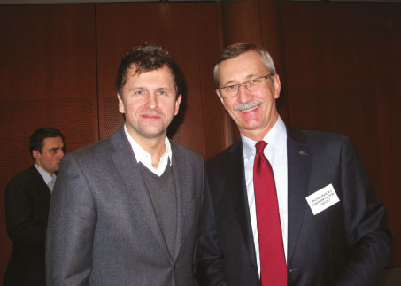 Artur Zasada MEP (Poland) & Michal Marzec, CEO, Warsaw Chopin Airport.