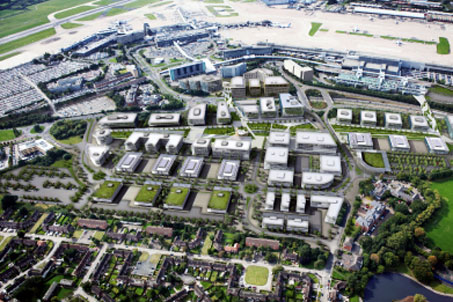 The proposed £650 million (€760m) Manchester Airport City development.