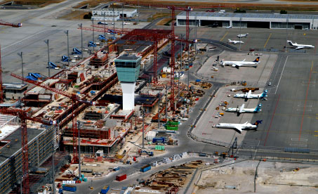The Terminal 2 satellite project is progressing on schedule.