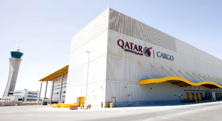 The Qatar Airways cargo facility at Hamad International Airport.