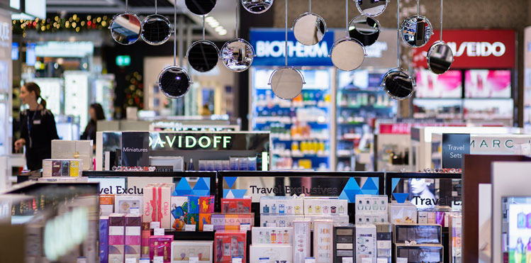 Dusseldorf duty free cosmetics