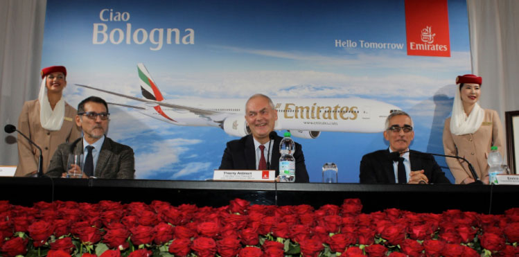 since 2014 emirates service to bologna brussels budapest and oslo qatar airways amsterdam edinburgh istanbul sabiha gokcen and larnaca