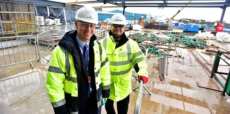 robert sinclair bristol airport martyn osborney south west and wales topping out ceremony