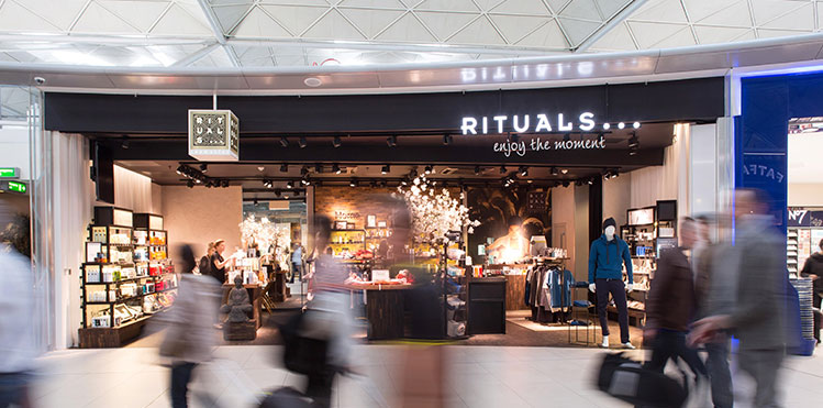 Airside at London Stansted is among Rituals’ standalone airport store locations