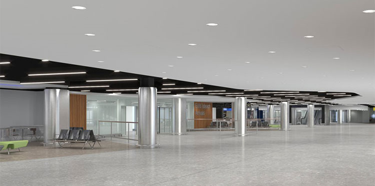 When completed, the Arrivals Hall in Dublin Airport’s Terminal 1 will be brighter