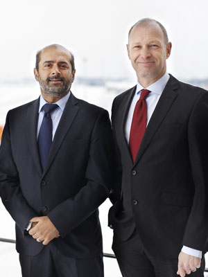 Jost Lammers, CEO Budapest Airport and Kam Jandu, CCO Budapest Airport